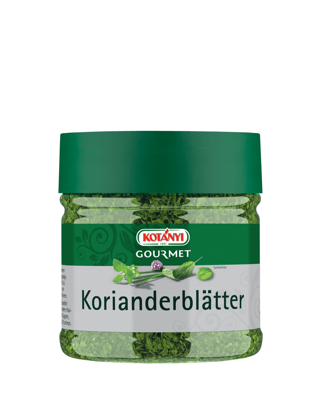 Kotányi Gourmet Korianderblätter in der 400ccm Dose