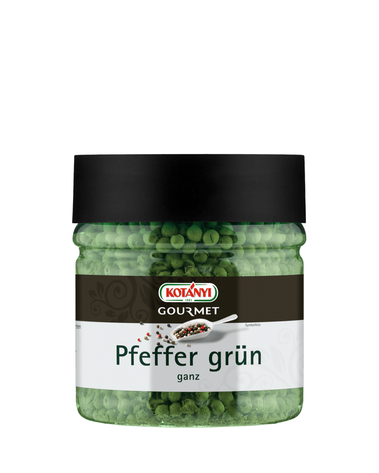 Kotányi Gourmet Pfeffer grün ganz in der 400ccm Dose