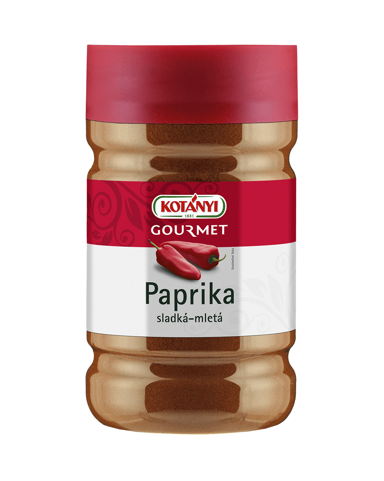 240107 Kotanyi Paprika Sladká Mletá Špeciál B2b Tin 1200ccm