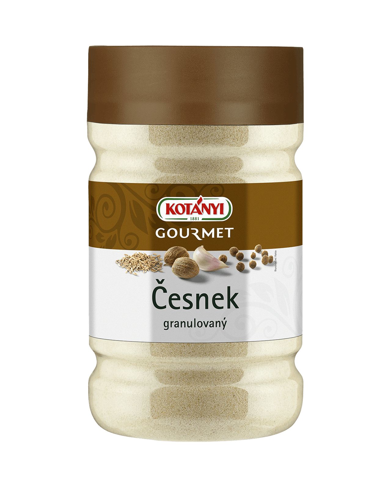 243407 Kotanyi Cesnak Granulovaný B2b Tin 1200ccm