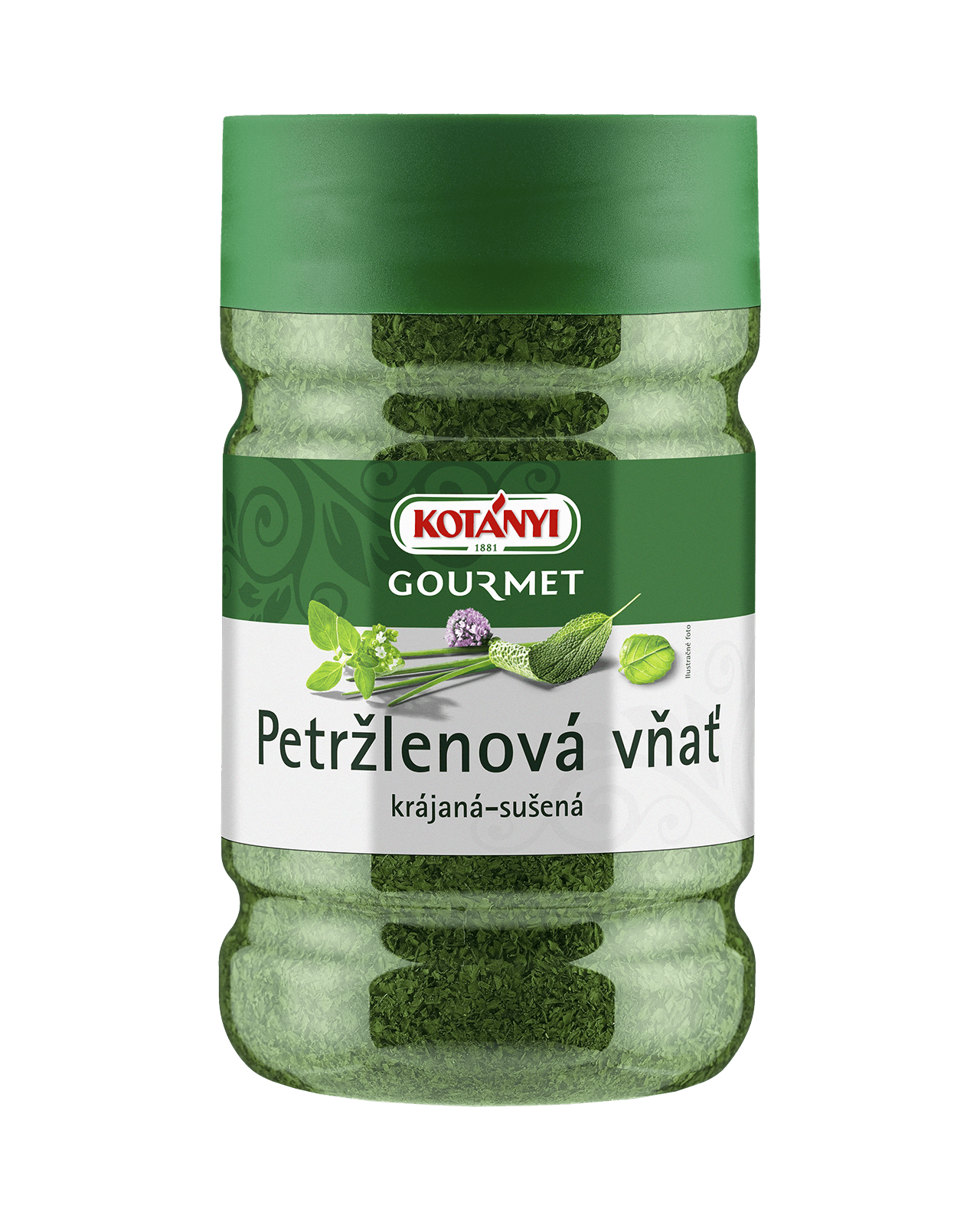 245607 Kotanyi Petržlenová Vňať Krájaná Sušená B2b Tin 1200ccm