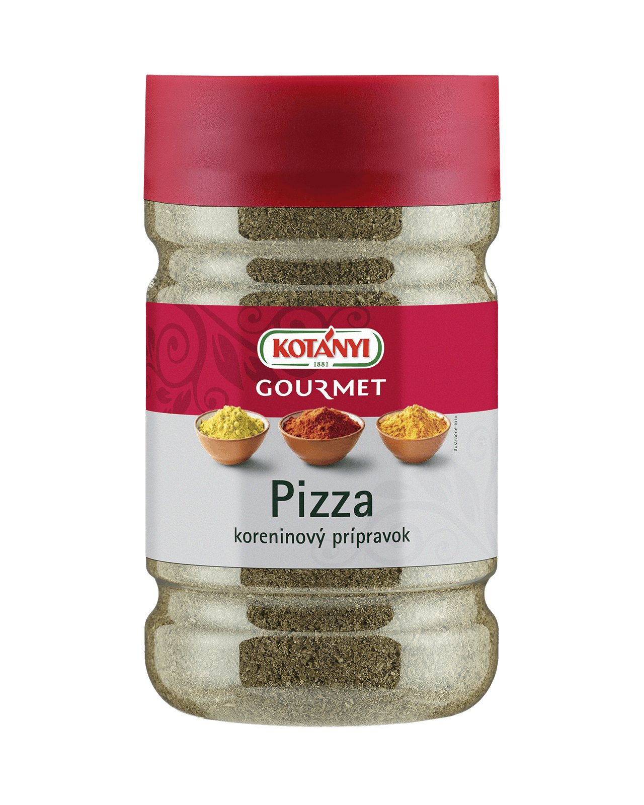 246707 Kotanyi Pizza Koreninový Prípravok B2b Tin 1200ccm