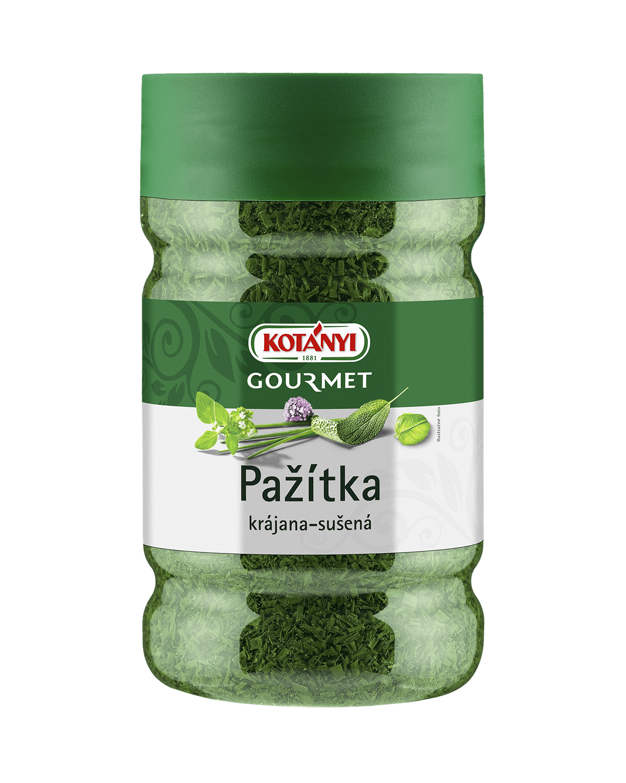 247407 Kotanyi Pažítka Krájaná Sušená B2b Tin 1200ccm