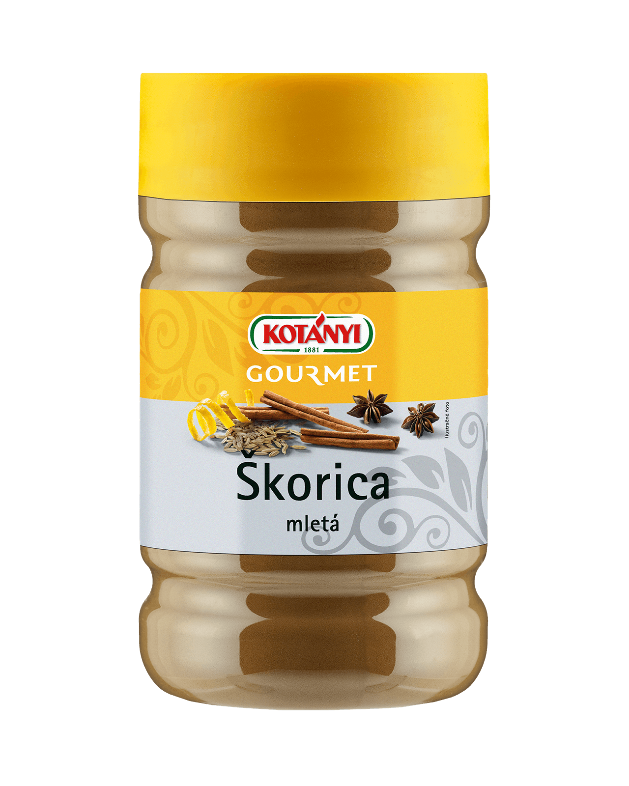 249207 Kotanyi Škorica Mletá B2b Tin 1200ccm