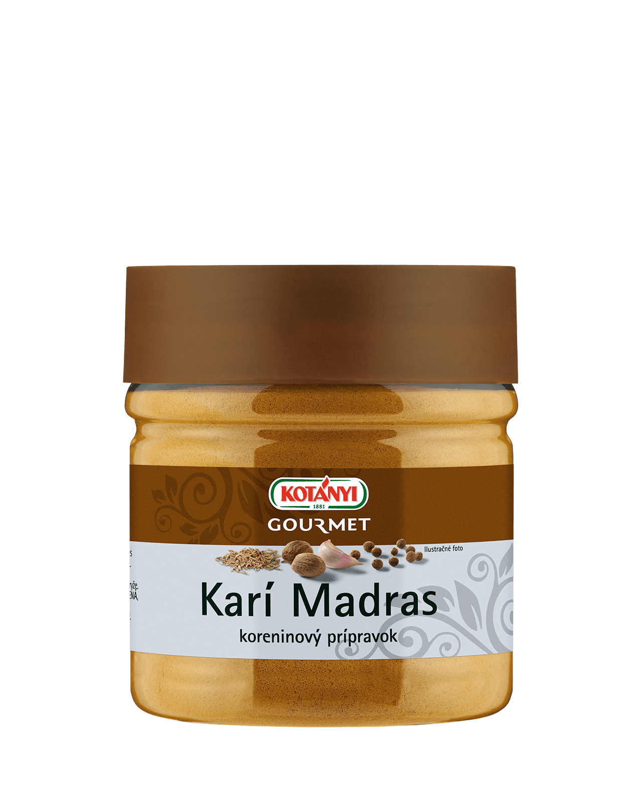 730607 Kotanyi Karí Madras Koreninový Prípravok B2b Tin 400ccm
