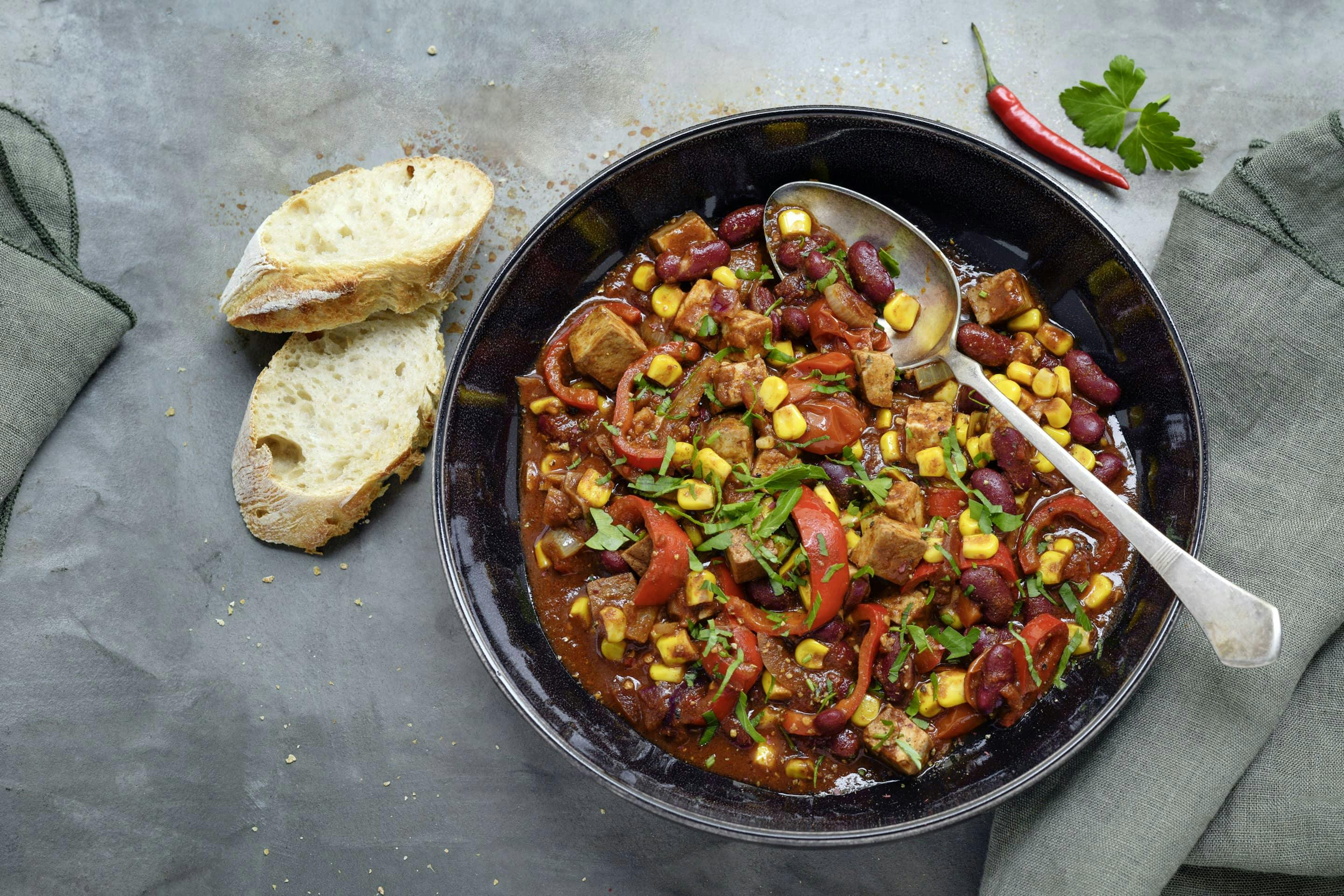 Chili sin Carne mit VEGGY HOt+Spicy