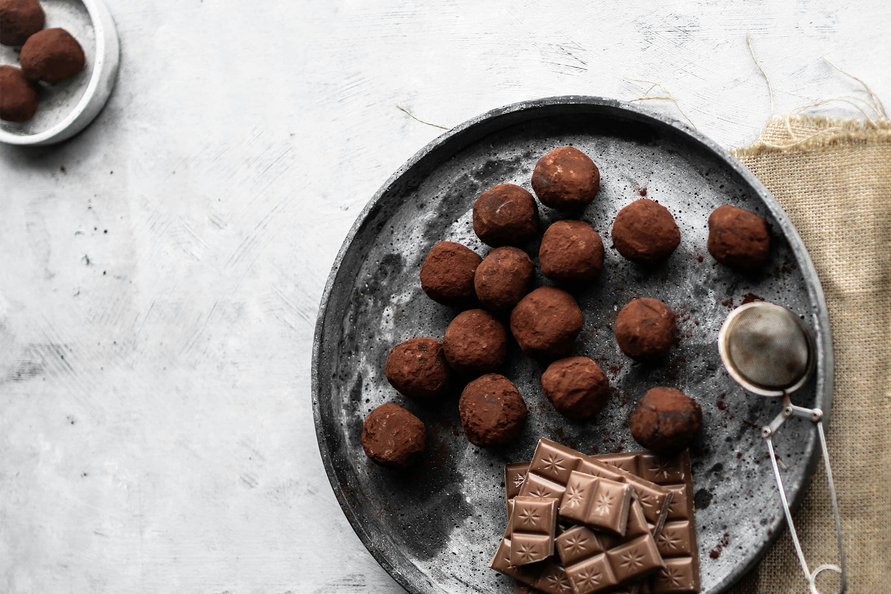 Orangenschokolade-Trüffel Pralinen mit Bourbon Vanille