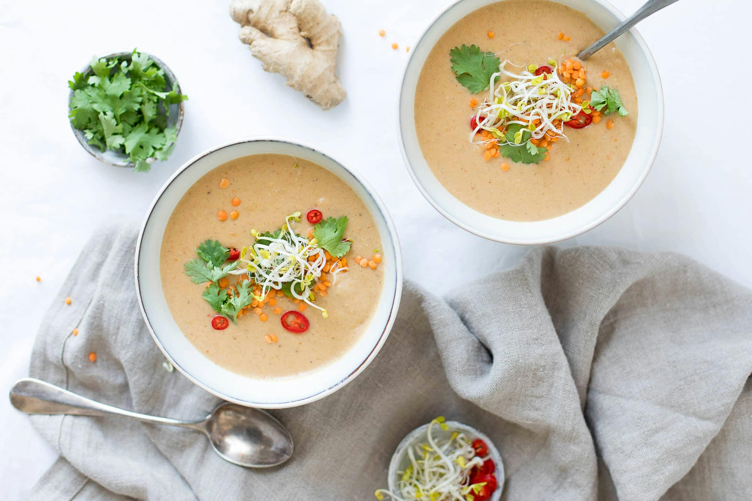 Linsensuppe Mit Kokosmilch