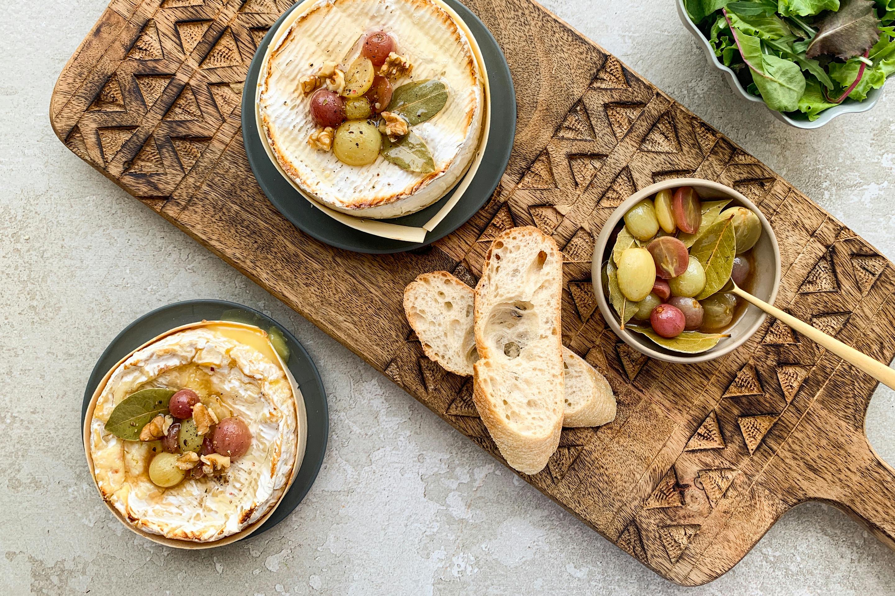 Glazed Grapes Camembert