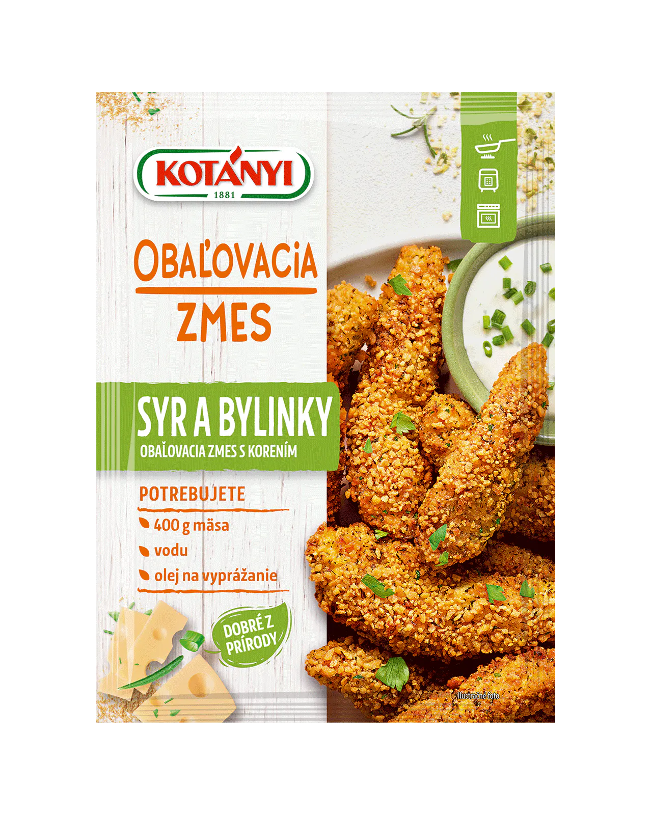 9001414038031 380307 Kotanyi Obalovacia Zmes Syr A Bylinky Sk Pouch Vs